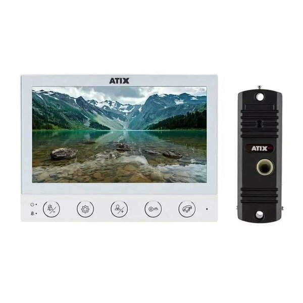  Комплект видеодомофона Atix AT-I-K700C/T White