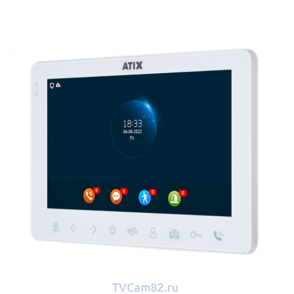  Монитор видеодомофона Atix AT-I-M1011F/IW White