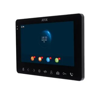   Монитор видеодомофона Atix AT-I-M711F/T Black