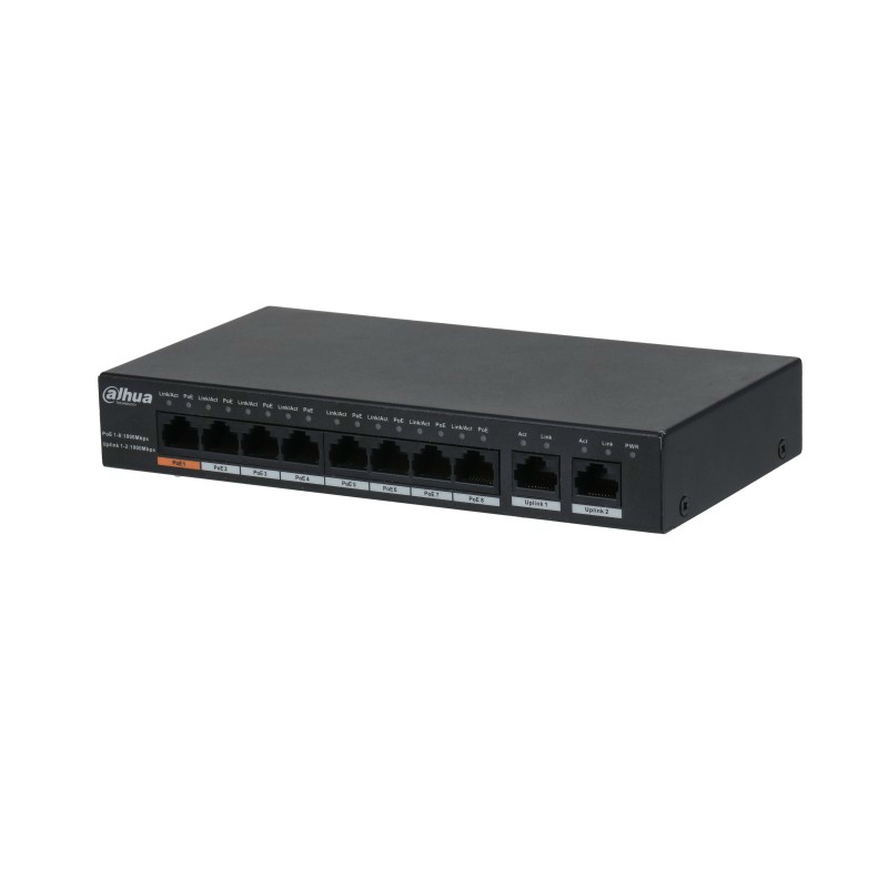 POE -  коммутатор  DAHUA DH-PFS3010-8GT-96 
